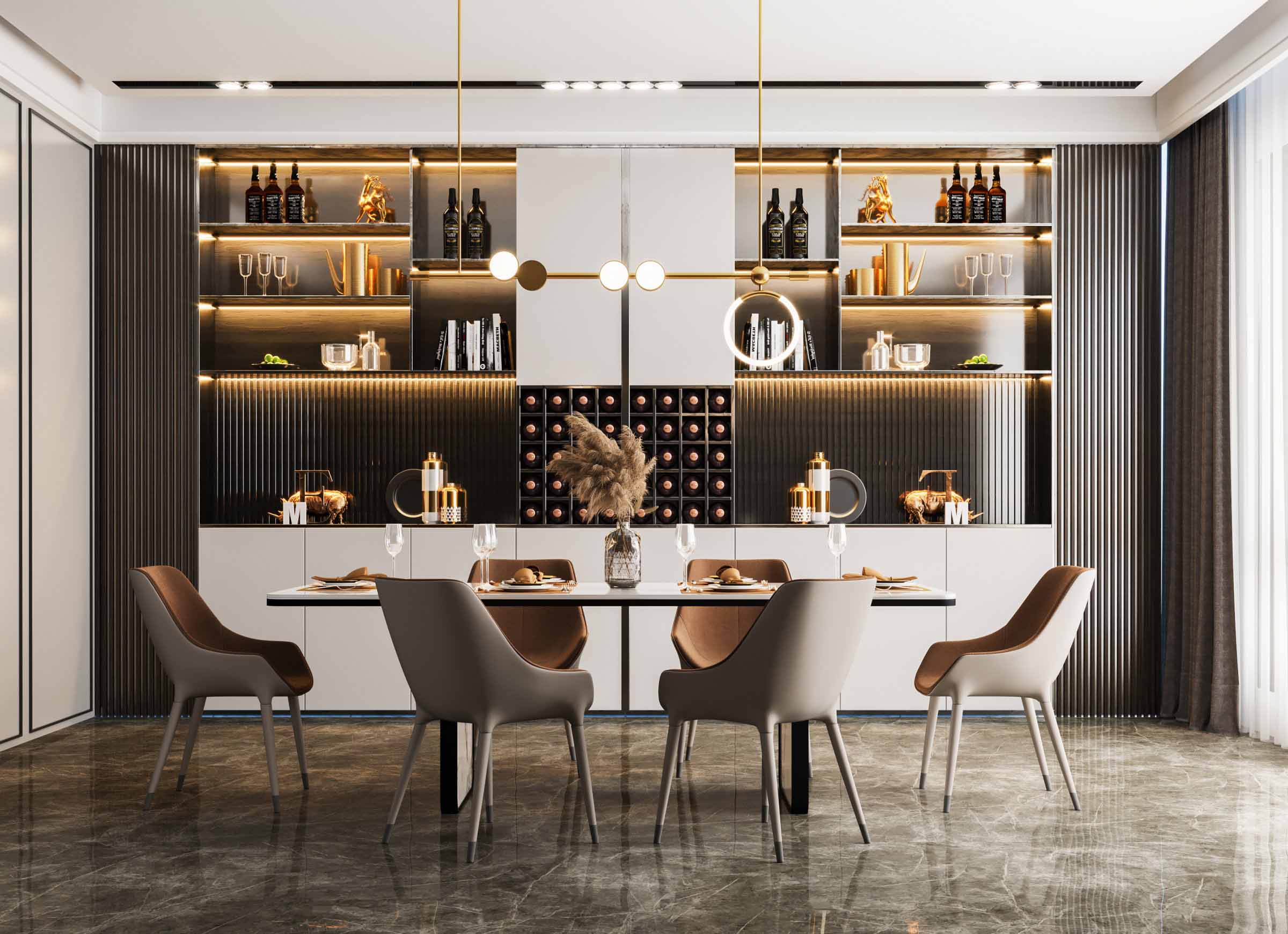 Luxurious dining room